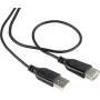 USB 2.0 kabelis Renkforce RF-4080795, USB A uz USB A, 1 m, melns