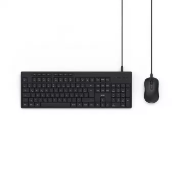 Hama CKM-200 tastatūra ar peli mājām/birojam USB QWERTZ vācu melna