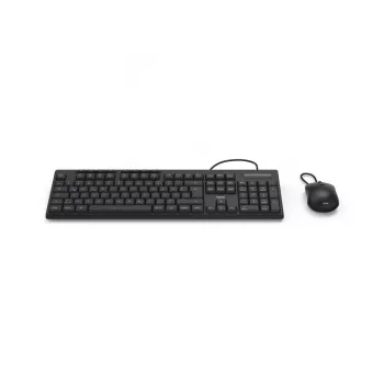 Hama CKM-200 tastatūra ar peli mājām/birojam USB QWERTZ vācu melna