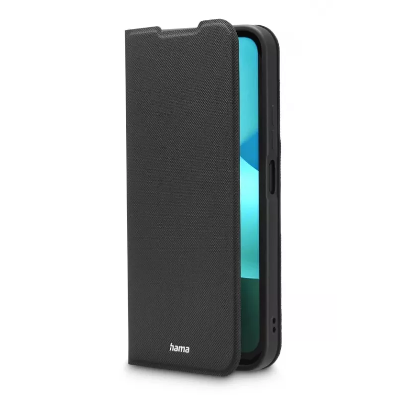 Folio phone case HAMA Daily Protect for Xiaomi Redmi 15C — fits 17.5 cm (6.9 inch), Melns, 2 card pockets, desktop stand