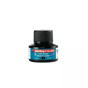 Markieru uzpilde Edding ED-FTK25-001, melna tinte, 25 ml, 1 gab.