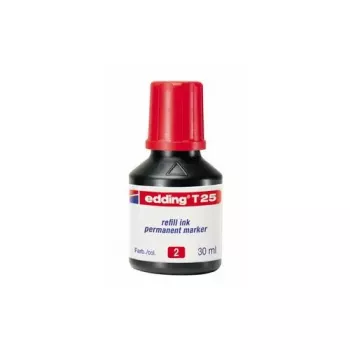 Marķieru uzpilde Edding T-25, sarkana tinte, 30 ml, viena uzpilde