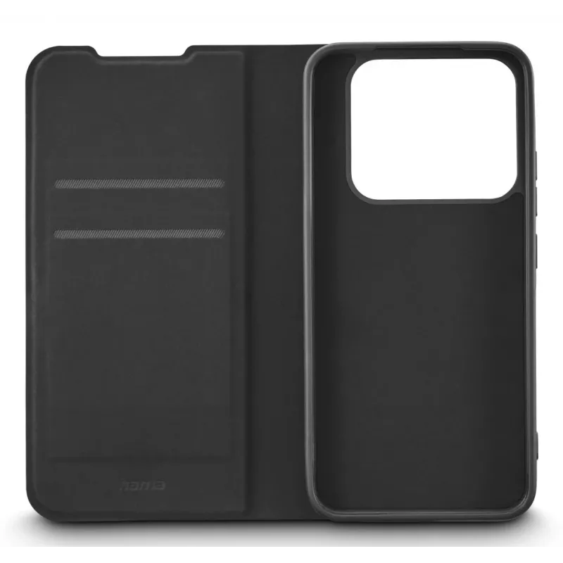 Folio tālruņa maciņš HAMA Daily Protect Xiaomi 15T Pro — piemērots 17,4 cm (6,83 collu) ekrāniem, melns, 2 karšu kabatiņas, galda statīva funkcija