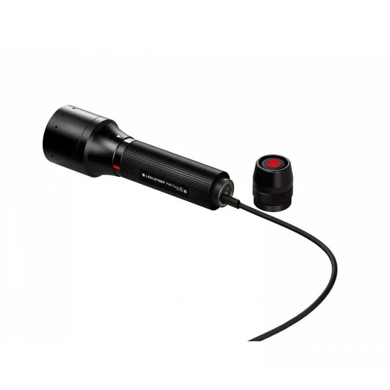 Rokas lukturītis Ledlenser P6R Core QC melns LED alumīnija IP54 15 lm