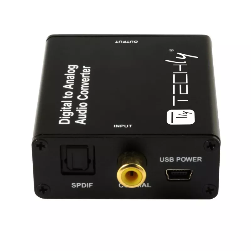 Techly IDATA SPDIF-9 audio pārveidotājs Melns