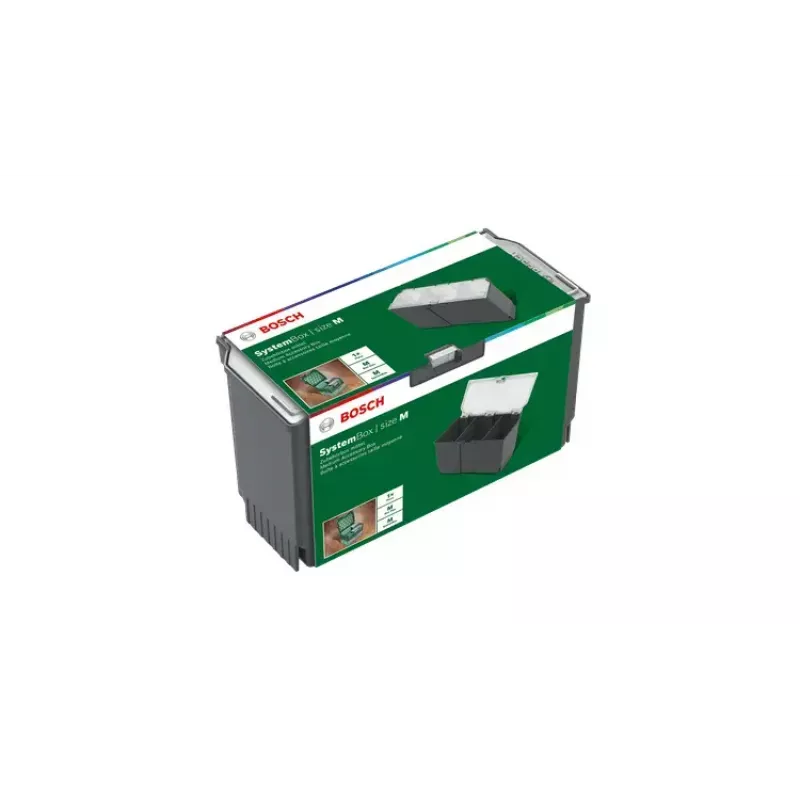 Uzglabāšanas kaste Bosch SystemBox taisnstūrveida polipropilēna 235×105×133 mm melna/pelēka
