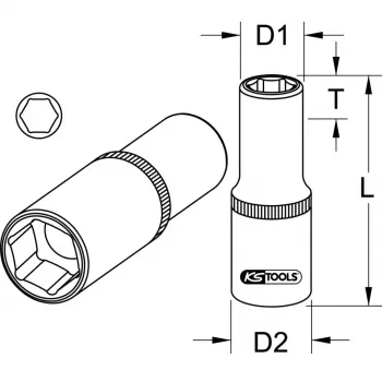 Uzmavu komplekts KS Tools 917.5391
