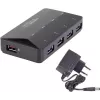 Saskarnes centrmezgls Renkforce RF-3806031 USB 3.2 Gen 1 Type-B melns