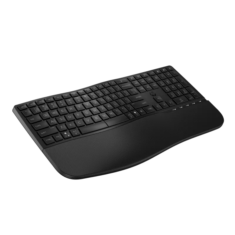 Klaviatūra HP STORE 3PL pilna izmēra (100%) RF bezvadu + Bluetooth melna, membrānas, plaukstu balsts