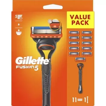 Taisnais skuveklis Gillette Fusion5 — Melns/Oranžs, 1 gab.