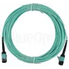 Optiskās šķiedras kabelis BlueOptics CBX-STC012BPF-MXXN-MXXN-020M-MTP OM4 20 m tirkīzzils