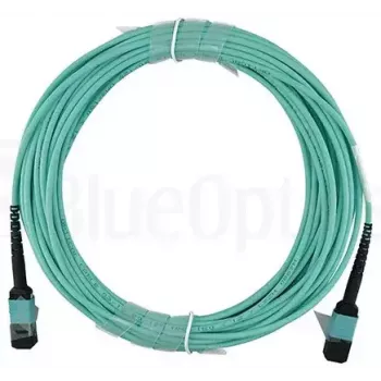 Optiskās šķiedras kabelis BlueOptics CBX-STC012BPF-MXXN-MXXN-020M-MTP OM4 20 m tirkīzzils