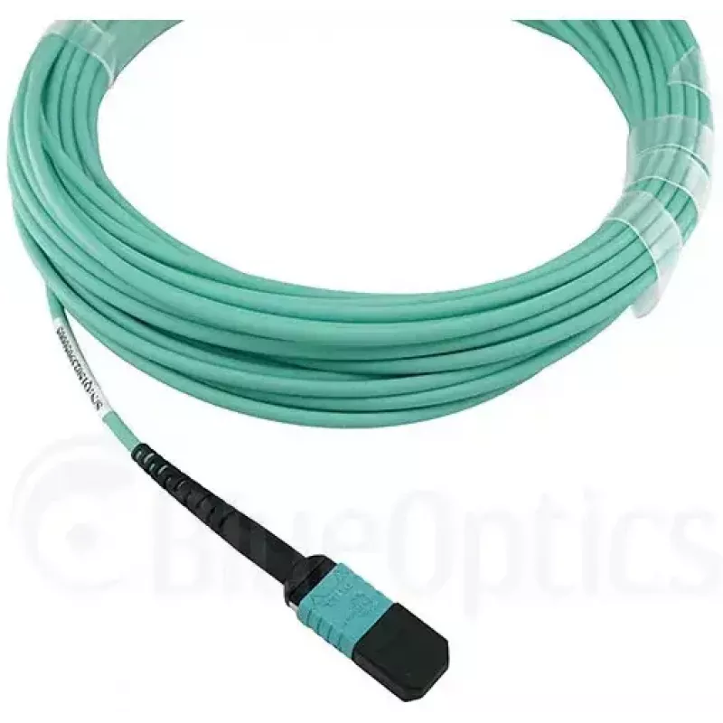 Optiskās šķiedras kabelis BlueOptics CBX-STC012BPF-MXXN-MXXN-020M-MTP OM4 20 m tirkīzzils