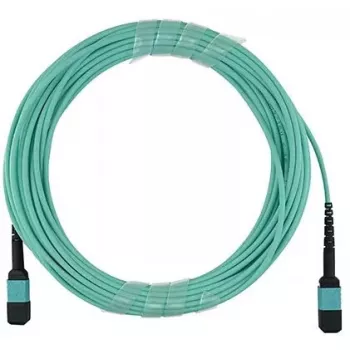 Optiskās šķiedras kabelis BlueOptics CBX-STC012BPF-MXXN-MXXN-020M-MTP OM4 20 m tirkīzzils