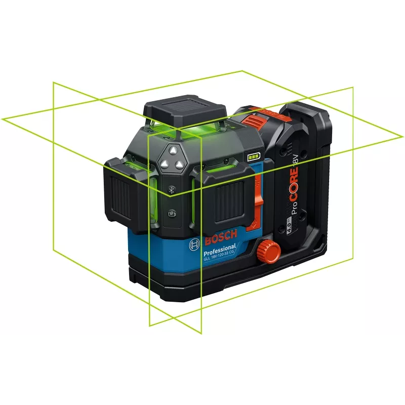 Laser liniowy Bosch GLL 18V-120-33 CG zaļš 1x4.0Ah (mpn 0601065100)