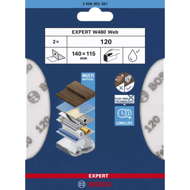 Bosch instruments 2608902381 — rezerves daļa elektroinstrumentiem, izturīga metāla/plastmasas konstrukcija