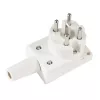 Hama 00220799 elektriskā strāvas kontaktdakša Balta