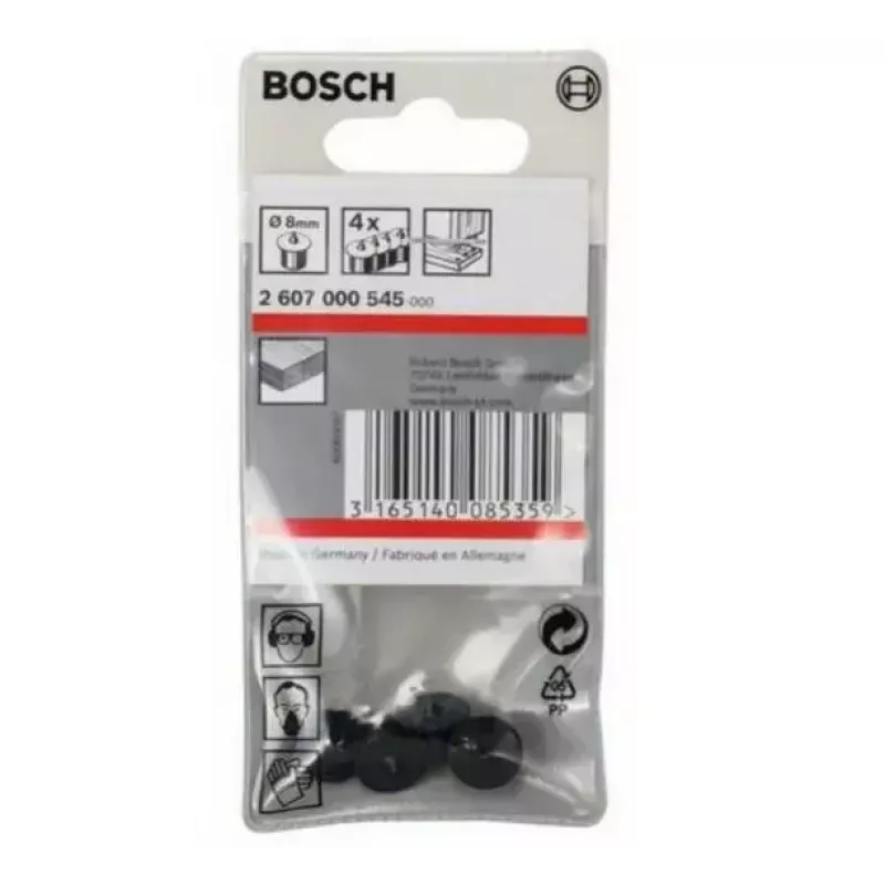 Urbja stiprinājums Bosch 2 607 000 545 melns 8 mm diametrs 4 gab.