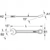 Kombinētā uzgriežņu atslēga KS Tools 517.0610, 10 mm, hroma-vanādija tērauds, 140 mm garums
