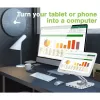 Techly 8-in-1 USB-C Hub Docking Station Tablet Stand, planšetdatora statīvs, sudraba krāsa, alumīnijs, 360°, USB 3.2 Gen 1 (3.1 Gen 1) Type-C, 5000 Mbit/s