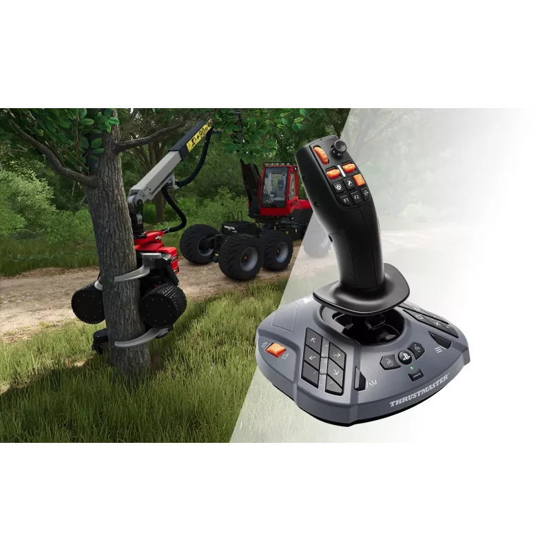 Thrustmaster T128 SimTask Farming Pack Melna stūre + pedāļi + pārnesumu pārslēgs PC, PlayStation 4, PlayStation 5