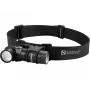 Sandberg galvas lampa 500 Duo, galvas siksnas lukturis, melns, alumīnijs, IP44, LED, 25 lm