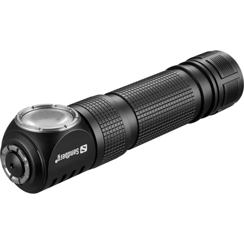 Sandberg Headlamp 1000 Pro, galvas lukturītis, melns, alumīnijs, IP66, LED, 25 lm