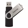 Hama Rotate 128GB USB 2.0 USB zibatmiņa USB Type-A melna, sudrabota