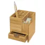 Pen and pencil holder WEDO 61 1707 in bamboo — 103×103×117 mm