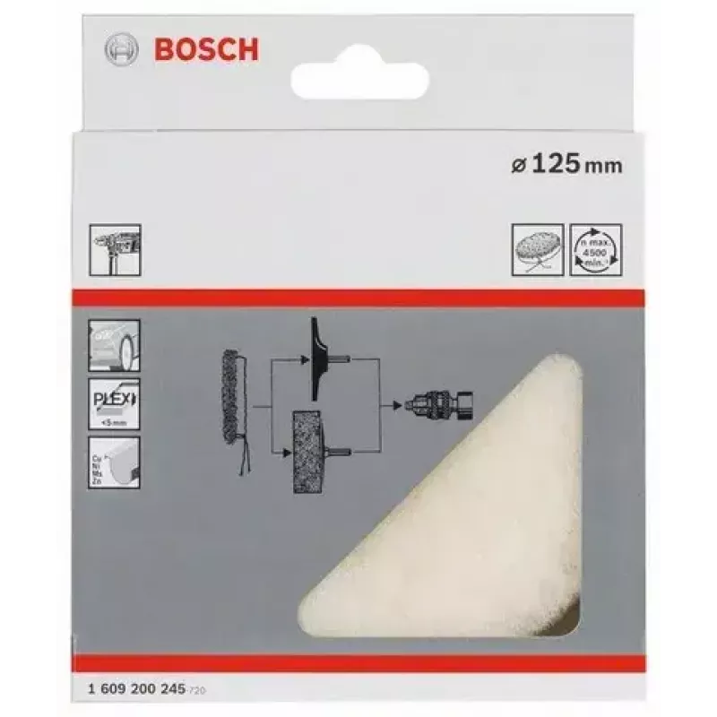 Bosch 1 609 200 245 rotējošā instrumenta pulēšanas piederums pulēšanas disks