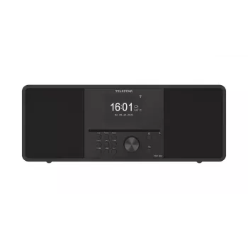 Interneta radio Imperial Telestar 5700300 — Digitālais uztvērējs, DAB+/FM, 30 W RMS, 3,2 collu TFT, līdzstrāvas barošana, melns
