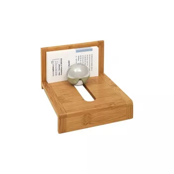 Vizītkaršu turētājs WEDO 61 1407 — bambusa koks, 114×100×69 mm