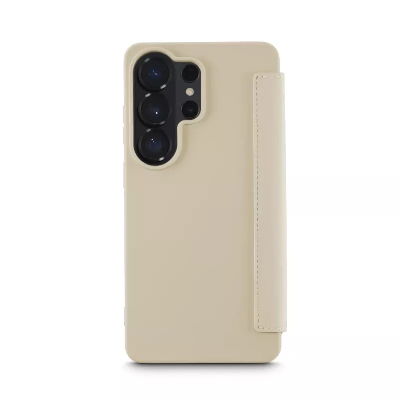Folio mobilā tālruņa maciņš HAMA Fantastic Feel Galaxy S26 Ultra, 17,5 cm (6,9 collas), bēšs, 2 karšu kabatas