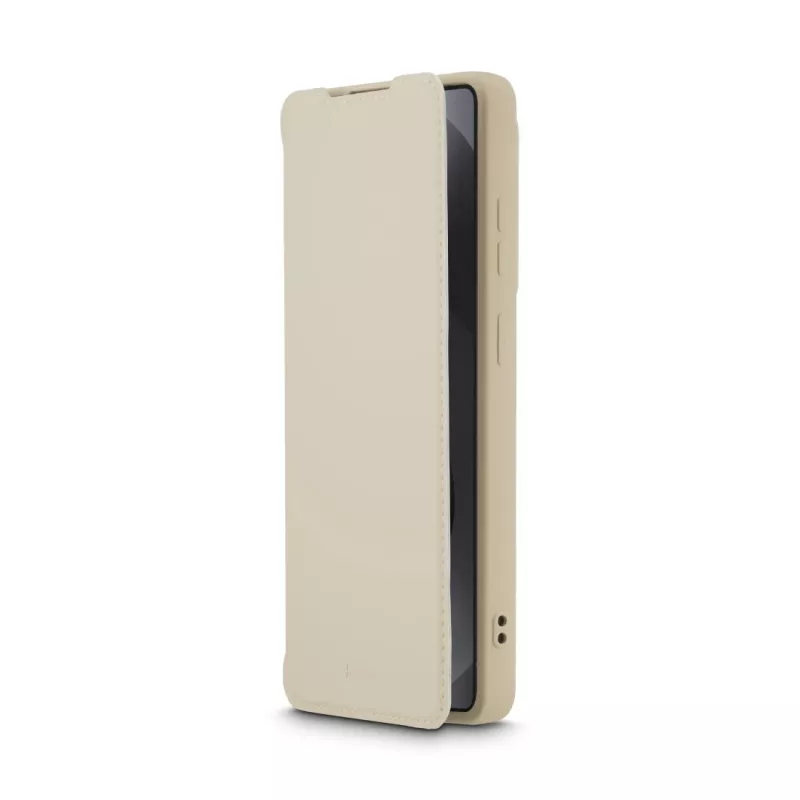 Folio mobilā tālruņa maciņš HAMA Fantastic Feel Galaxy S26 Ultra, 17,5 cm (6,9 collas), bēšs, 2 karšu kabatas