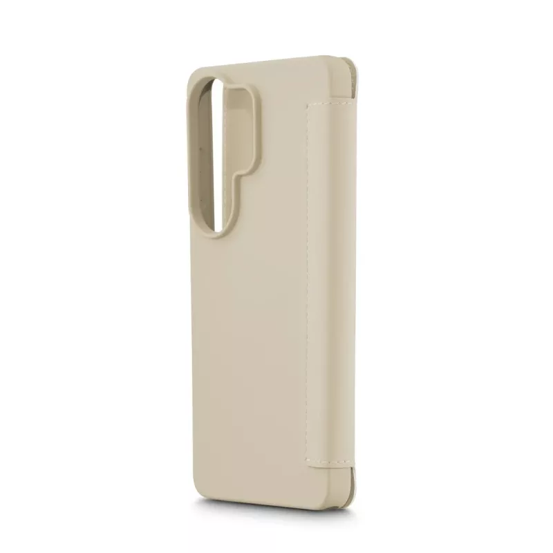 Folio mobilā tālruņa maciņš HAMA Fantastic Feel Galaxy S26 Ultra, 17,5 cm (6,9 collas), bēšs, 2 karšu kabatas
