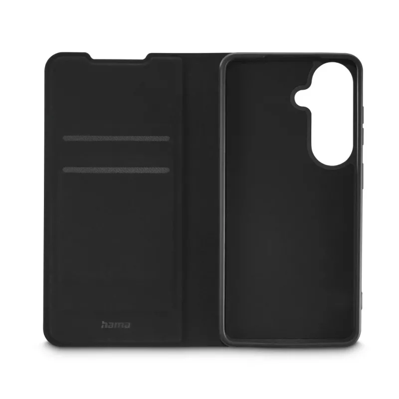 Folio tālruņa maciņš HAMA Daily Protect Samsung Galaxy S26, 16 cm (6,3 collas), melns, 2 karšu kabatiņas, galda statīvs