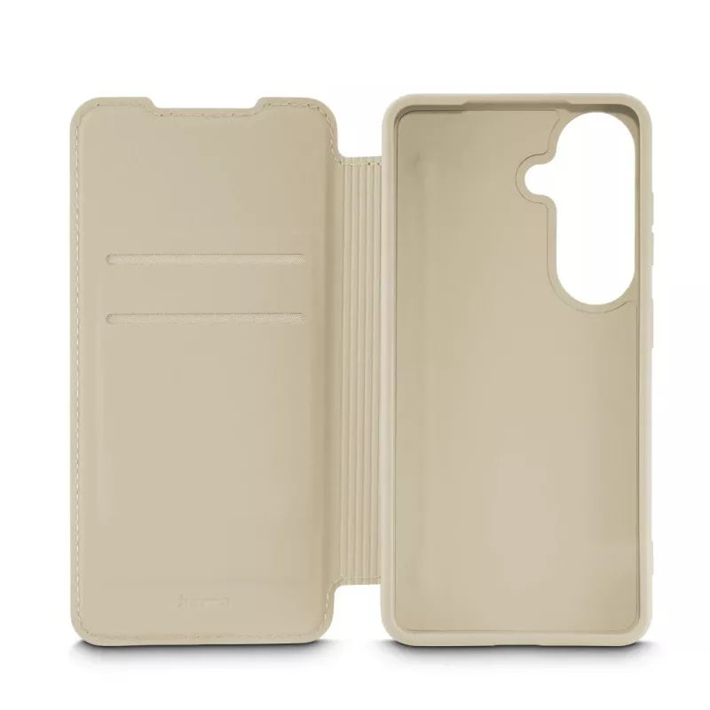 HAMA Fantastic Feel folio tipa maciņš Samsung Galaxy S26 viedtālrunim, 16 cm (6,3 collas), bēšs, 2 karšu kabatiņas