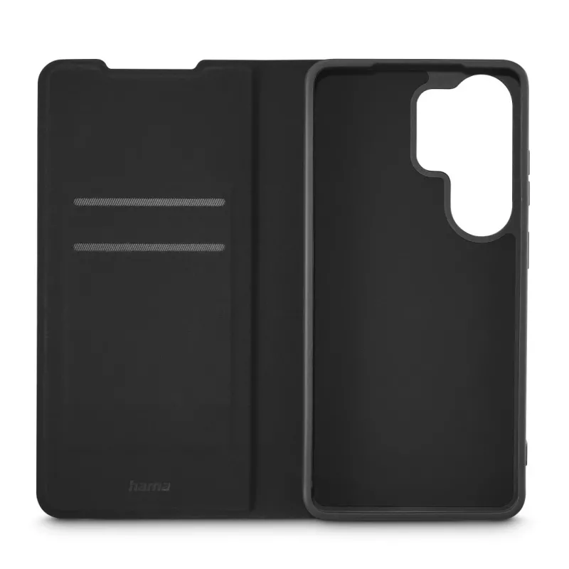 HAMA Daily Protect folio vāciņš mobilajam tālrunim Galaxy S26 Ultra, 17,5 cm (6,9 collas), melns, 2 kartes kabatiņas, galda statīvs