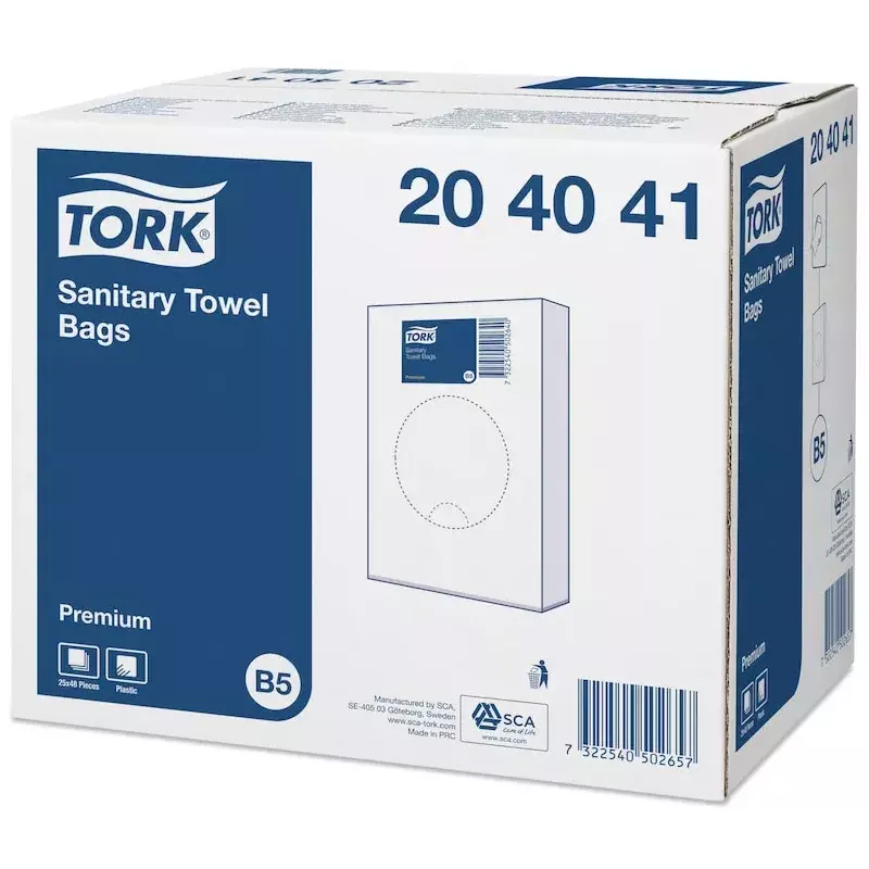 Atkritumu maiss Tork 204041 Balts 25 gab.