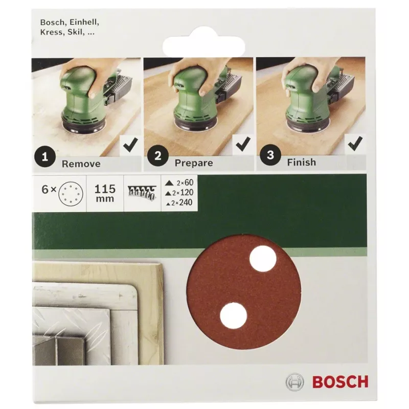 Bosch 2609256A26 5 gab. Slīpēšanas paliktnis