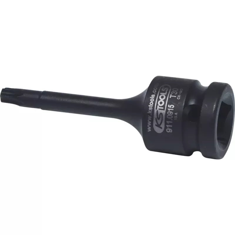 Uzgaļu komplekts KS Tools 911.0916 1/2 collu piedziņa Metriskā 2.5 cm diametrs 75 mm garums