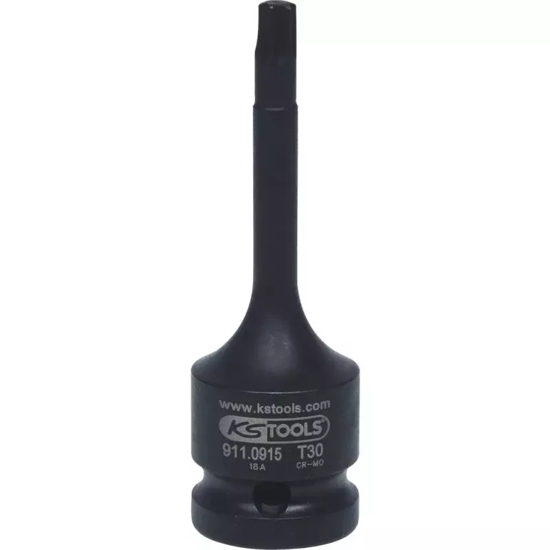 Uzgaļu komplekts KS Tools 911.0916 1/2 collu piedziņa Metriskā 2.5 cm diametrs 75 mm garums