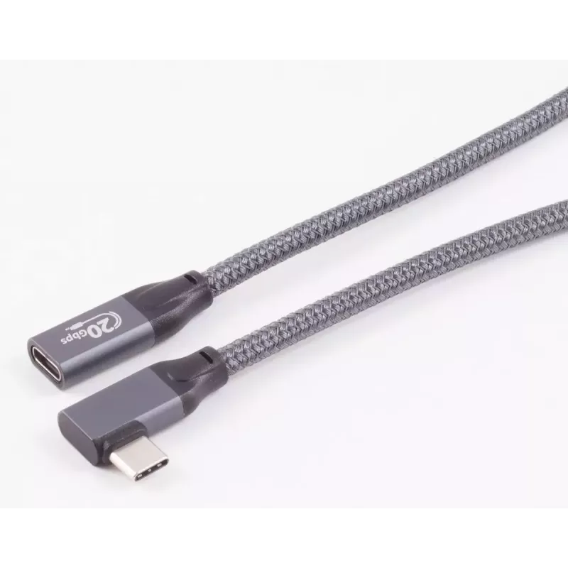 USB kabelis ShiverPeaks BS13-56150 1.5m USB 3.2 Gen 2x2 Pelēks