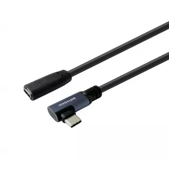 Vivolink PROUSBCMF2A USB kabelis 2 m USB C Melns