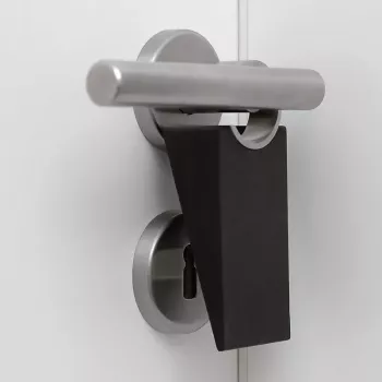 Durvju aizturis Blomus WEDO melna gumija, nerūsējošais tērauds