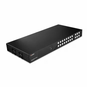 Lindy 16x16 HDMI 4K60 matrica, HDMI, HDMI, 3,5 mm, 3840 x 2160 pikseļi, melna, metāla