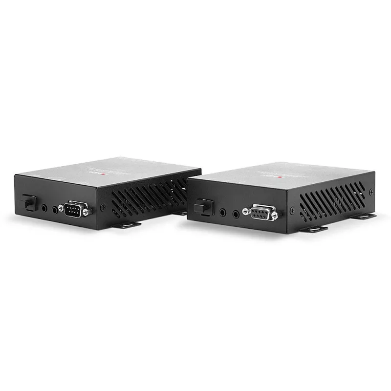 Lindy 300m Fibre Optic HDMI 4K60 and USB KVM Extender, Transmitter & receiver, Wired, 300 m, 3840 x 2160 pixels, Melns, Metal