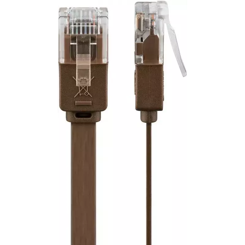 Tīkla kabelis Goobay 95895 Cat6 U/UTP 20m brūns