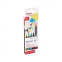 Flomāsteru komplekts Edding 4-1200-5-3 Aqua Melns Light zaļa Red dzeltena ar apaļo galu