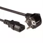 ACT Powercord LSZH strāvas savienotājs CEE 7/7 tēviņš (leņķveida) - C13 melns 2,5 m